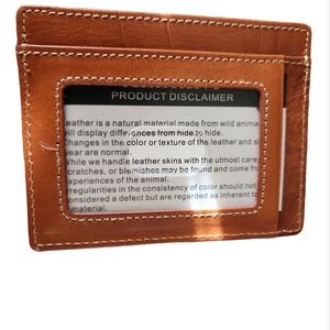 MENS-ALBRINT LEATHER CARD HOLDER- NWOT